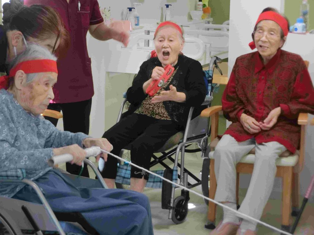 大きな声援で応援しました